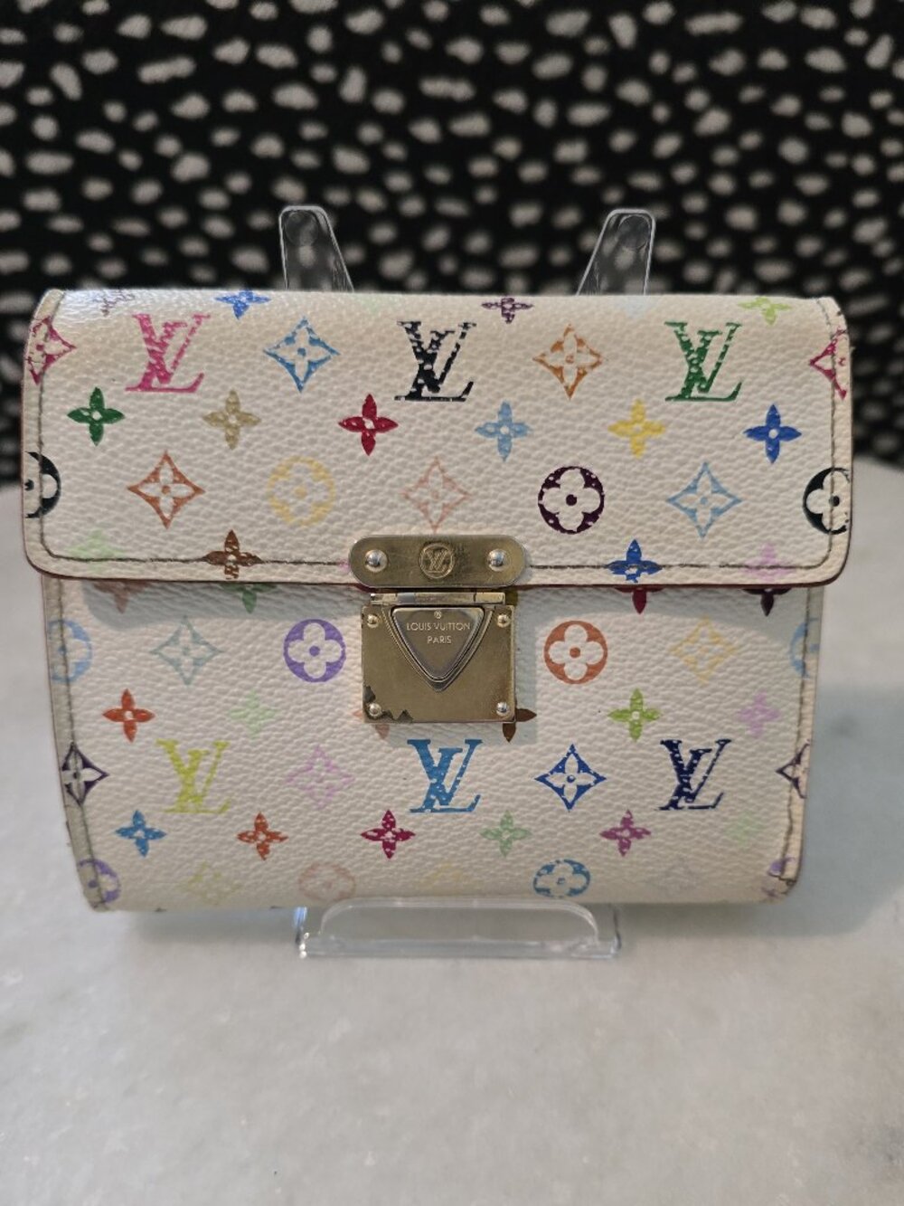 Louis Vuitton White Murakami Koala Wallet